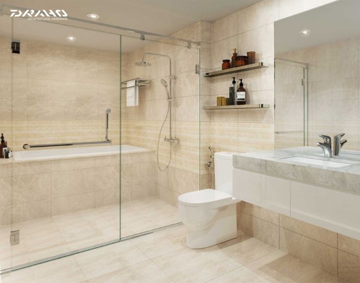 Phụ kiện cabin tắm Draho giúp không gian tắm trở nên hiện đại và sang trọng hơn.