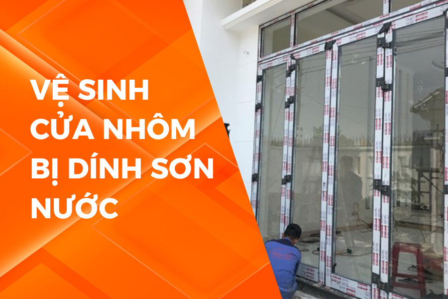 5 BƯỚC VỆ SINH CỬA NHÔM XINGFA DÍNH SƠN NƯỚC