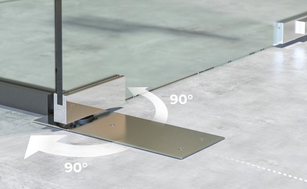 Bản lề thủy lực cửa kính 3